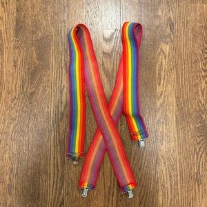 Rainbow Suspenders Pride Colorful Bight Happy
